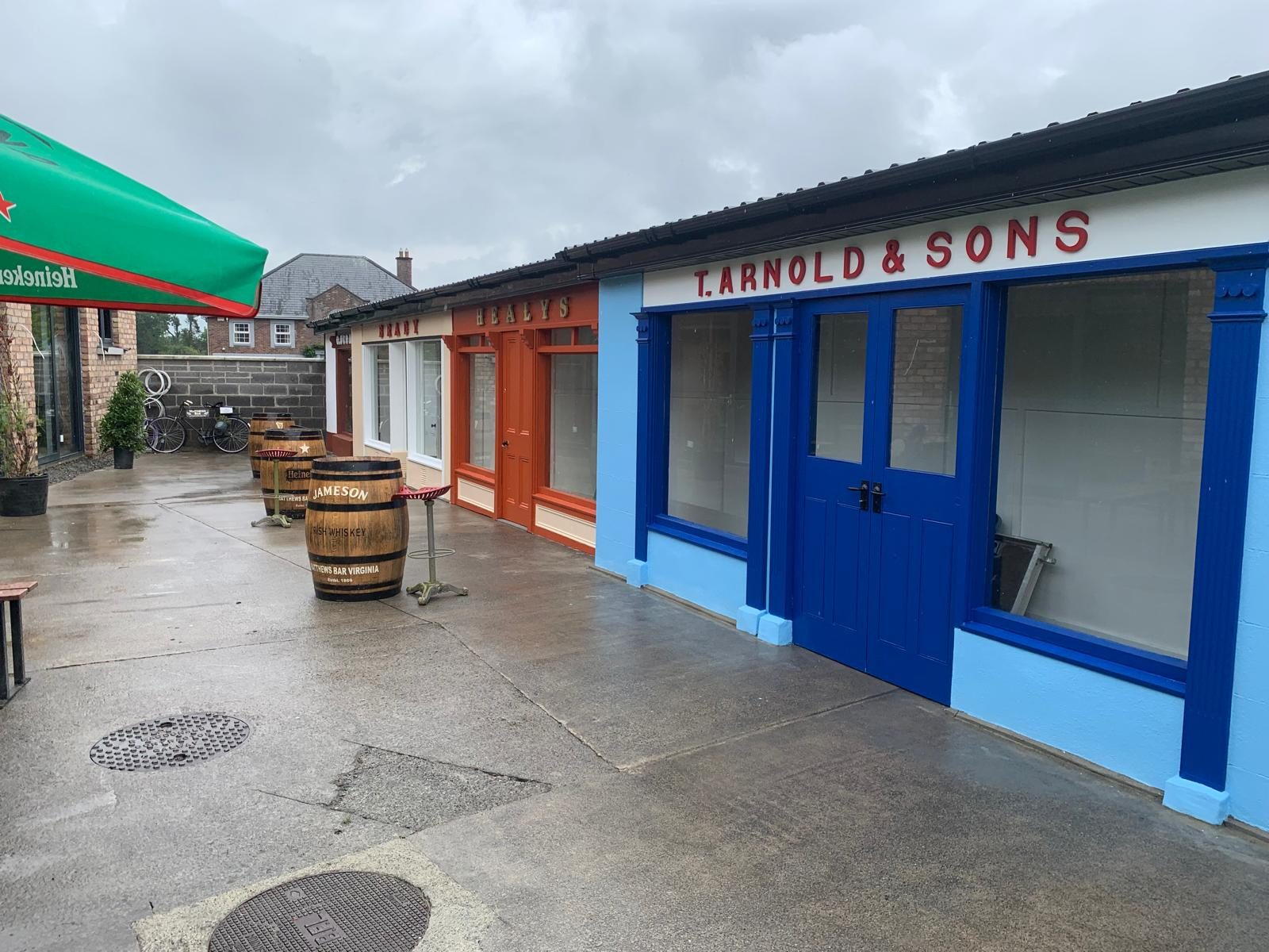 Pub Courtyard Traditional Shopfronts, Matthews Bar, Virginia — Virginia, Co. Cavan