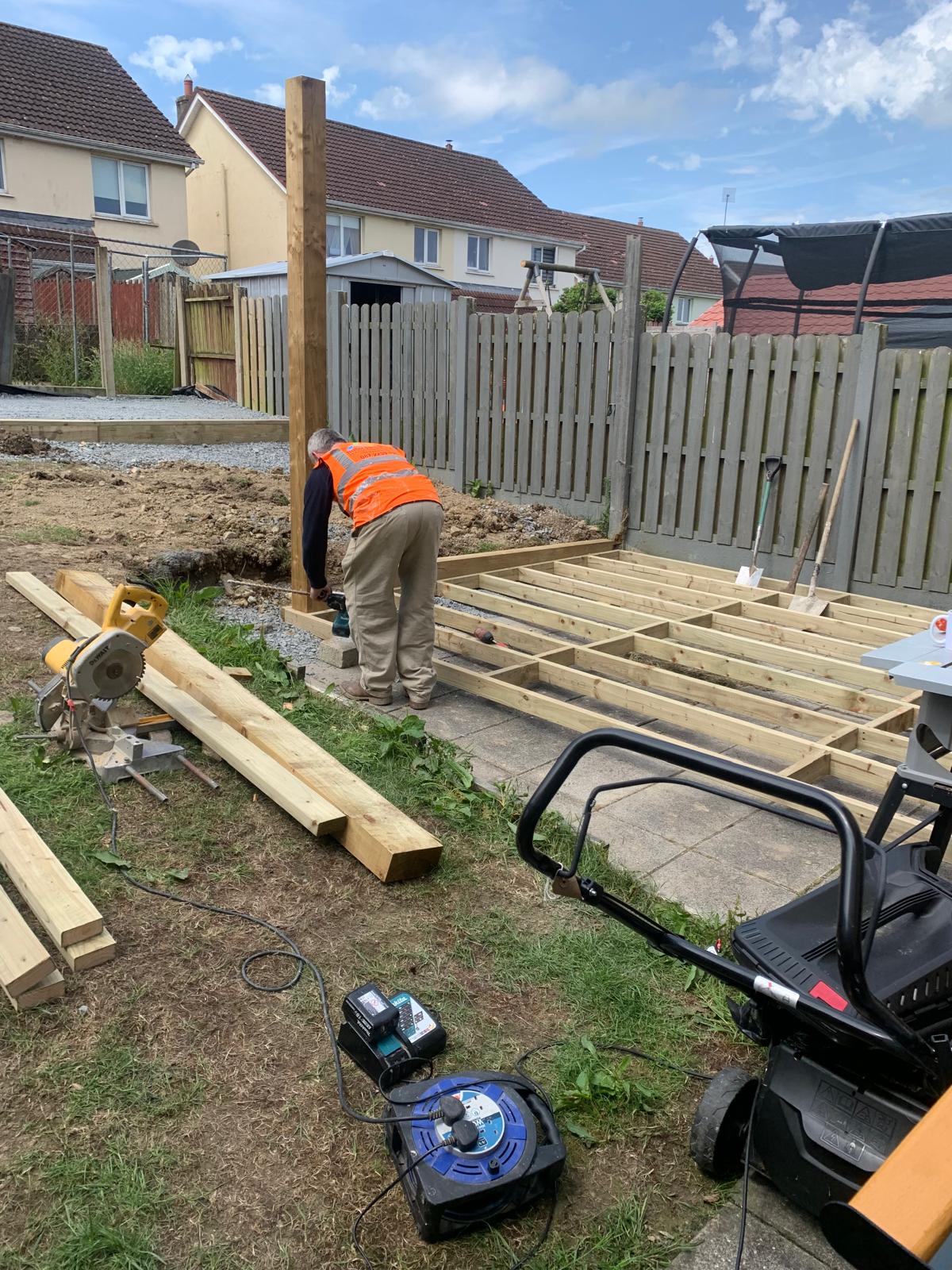 Garden Transformation with Composite Decking & Pergola, Blanchardstown, Dublin image 5