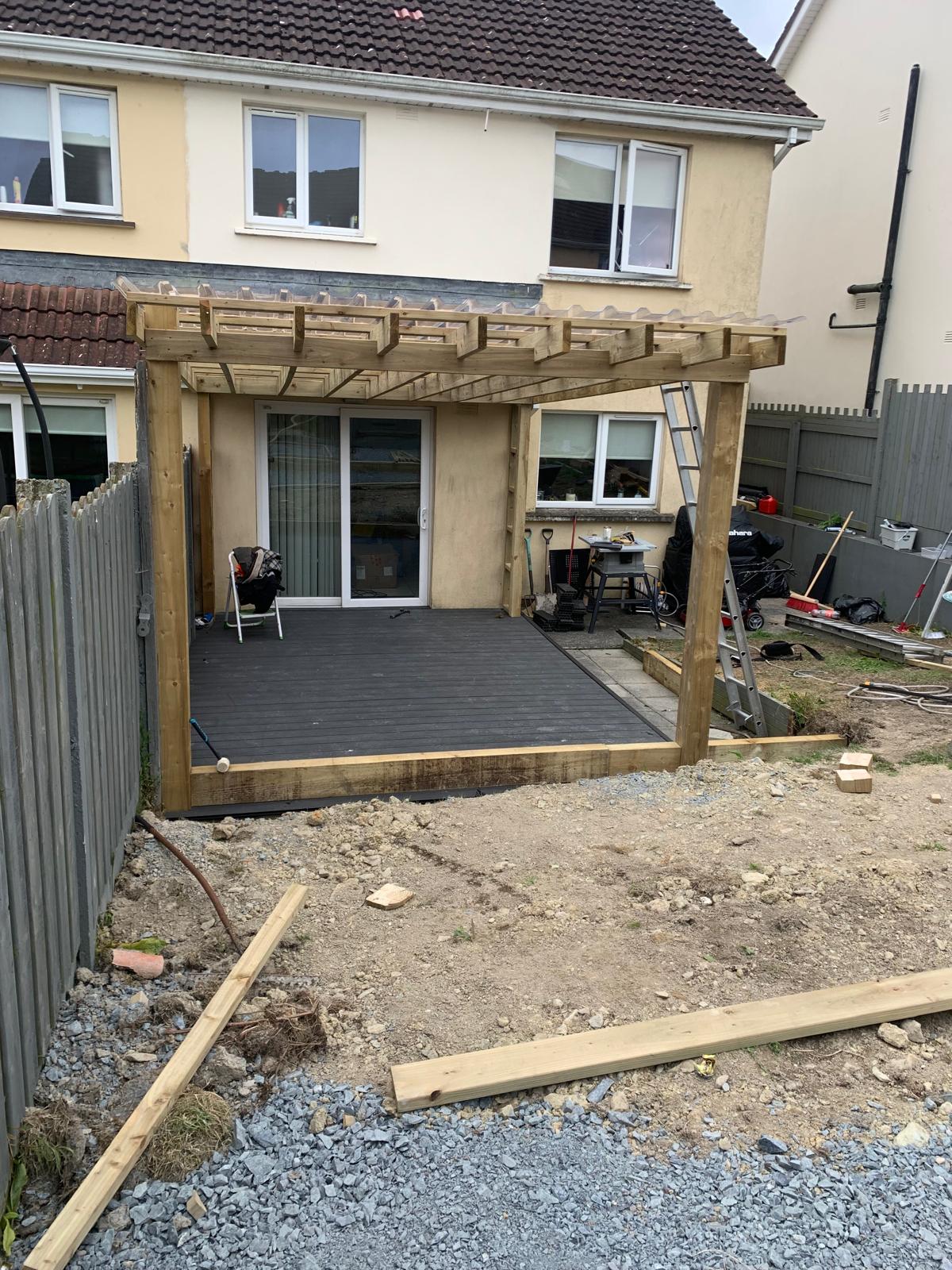 Garden Transformation with Composite Decking & Pergola, Blanchardstown, Dublin image 20