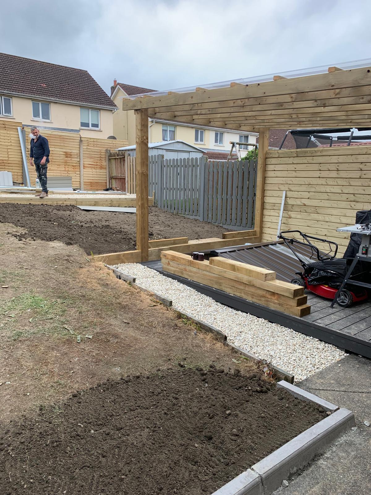 Garden Transformation with Composite Decking & Pergola, Blanchardstown, Dublin image 22